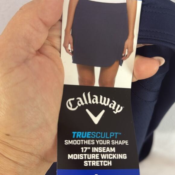 NWT Callaway Women Navy Pickleball/Tennis Skort with 17" Inseam size Large - Picture 7 of 7